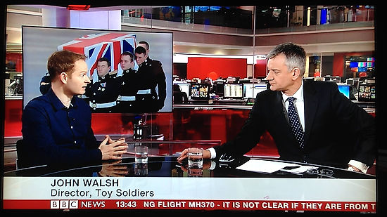 BBC NEWS 24 John Walsh Filmmaker on Toy Soldiers